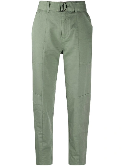 Shop J Brand Tapered Trousers In Green
