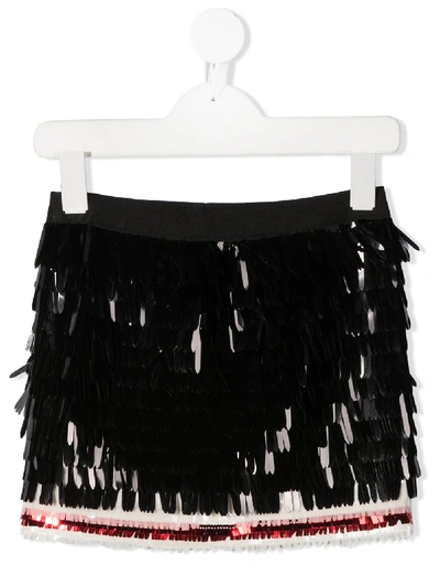 Shop Dsquared2 Sequin Mini Skirt In Black