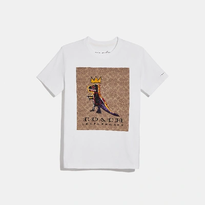 Shop Coach X Jean-michel Basquiat Signature T-shirt In White