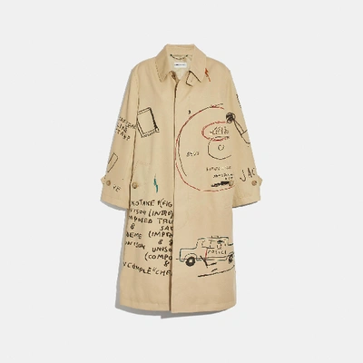 Shop Coach X Jean-michel Basquiat Coat - Women's In Beige