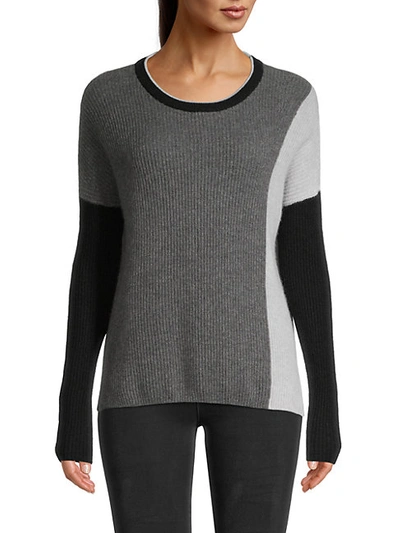 Shop Amicale Colorblock Cashmere Sweater In Pink