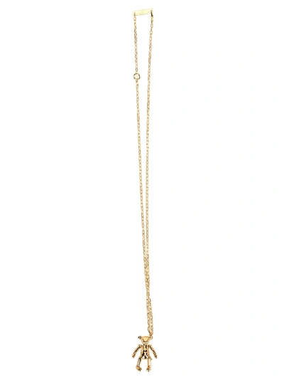 Shop Ambush Teddy Bear Charm Necklace In Gold