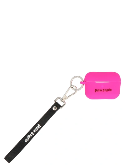Shop Palm Angels Case Pro Airpods Holder In Fuchsia
