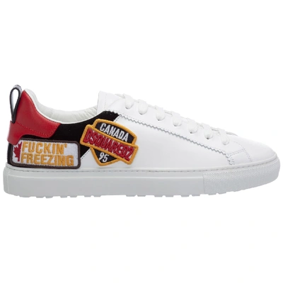 Shop Dsquared2 New Tennis Sneakers In Bianco