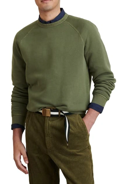 Shop Alex Mill Raglan Sweatshirt In Faded Olive