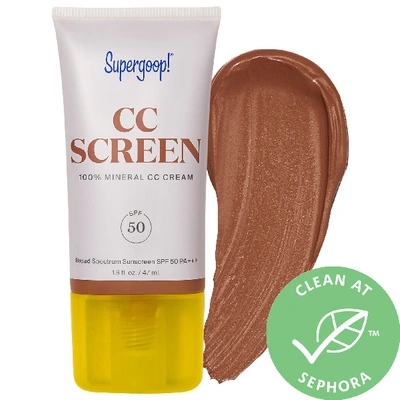 Shop Supergoop ! Cc Screen 100% Mineral Cc Cream Spf 50 Pa++++ 400c 1.6 oz/ 47 ml
