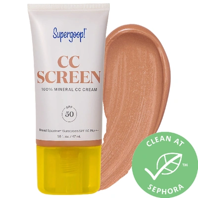 Shop Supergoop ! Cc Screen 100% Mineral Cc Cream Spf 50 Pa++++ 326w 1.6 oz/ 47 ml