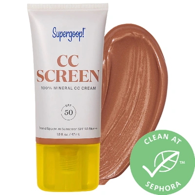 Shop Supergoop ! Cc Screen 100% Mineral Cc Cream Spf 50 Pa++++ 346w 1.6 oz/ 47 ml