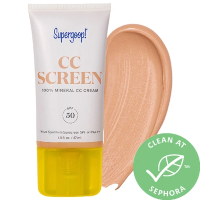Shop Supergoop ! Cc Screen 100% Mineral Cc Cream Spf 50 Pa++++ 215n 1.6 oz/ 47 ml