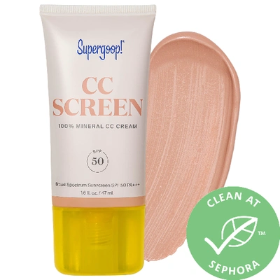 Shop Supergoop ! Cc Screen 100% Mineral Cc Cream Spf 50 Pa++++ 110c 1.6 oz/ 47 ml