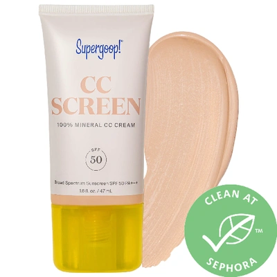 Shop Supergoop ! Cc Screen 100% Mineral Cc Cream Spf 50 Pa++++ 105n 1.6 oz/ 47 ml