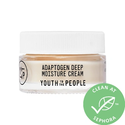 Shop Youth To The People Mini Adaptogen Deep Moisture Cream With Ashwagandha + Reishi 0.5 oz/ 15 ml