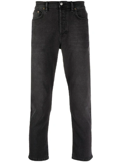 Shop Acne Studios River Slim-fit Jeans In Black