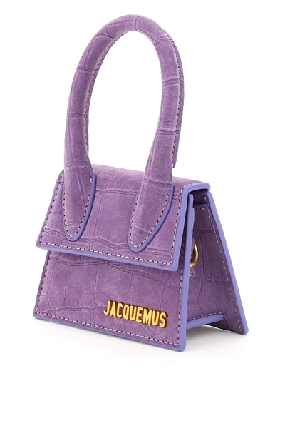 Shop Jacquemus Le Chiquito Micro Bag In Purple