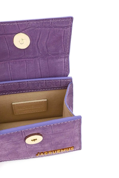 Shop Jacquemus Le Chiquito Micro Bag In Purple
