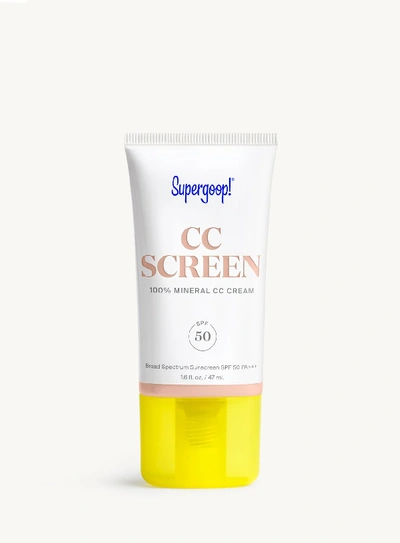Shop Supergoop Cc Screen 100% Mineral Cc Cream Spf 50 100c / 1.6 Fl. Oz. !