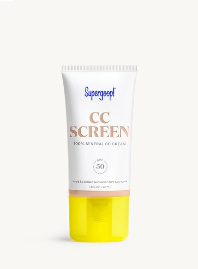 Shop Supergoop Cc Screen 100% Mineral Cc Cream Spf 50 206w / 1.6 Fl. Oz. !