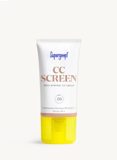 Shop Supergoop Cc Screen 100% Mineral Cc Cream Spf 50 230c / 1.6 Fl. Oz. !