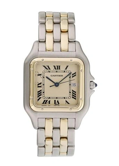 Shop Cartier Panthere 2 Row Large Watch In Not Applicable