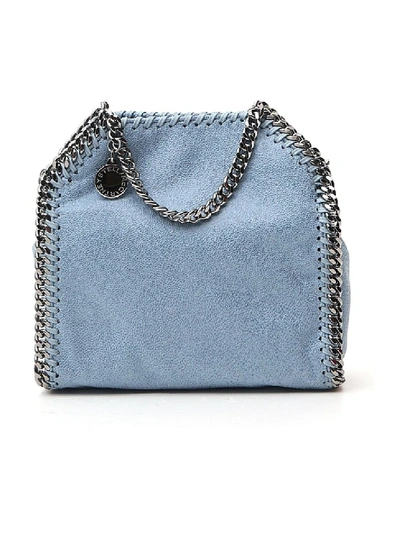 Shop Stella Mccartney Falabella Light Blue Faux Leather Handbag