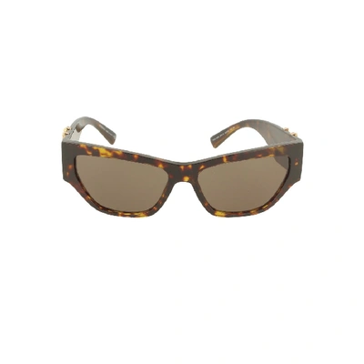 Shop Versace Sunglasses 4383 Sole In Brown
