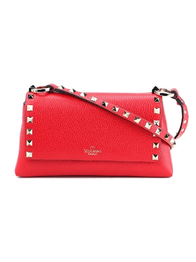 Shop Valentino Red Leather Clutch