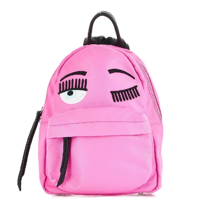 Shop Chiara Ferragni Pink Nylon Backpack