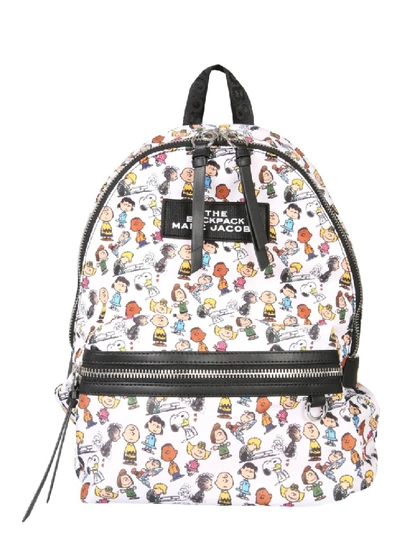 Shop Marc Jacobs White Polyester Backpack