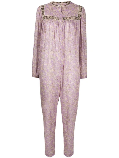 Shop Isabel Marant Étoile Pink Silk Jumpsuit