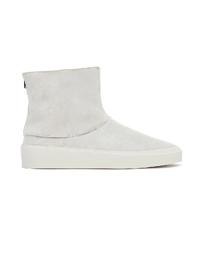 Shop Fear Of God Polar Wolf Shearling High Boots In White