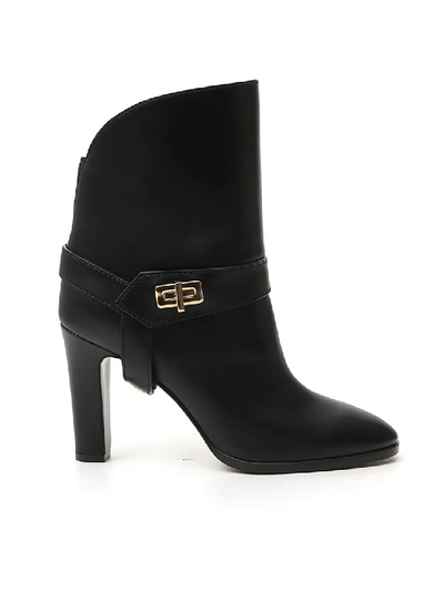 Shop Givenchy Eden Black Leather Ankle Boots