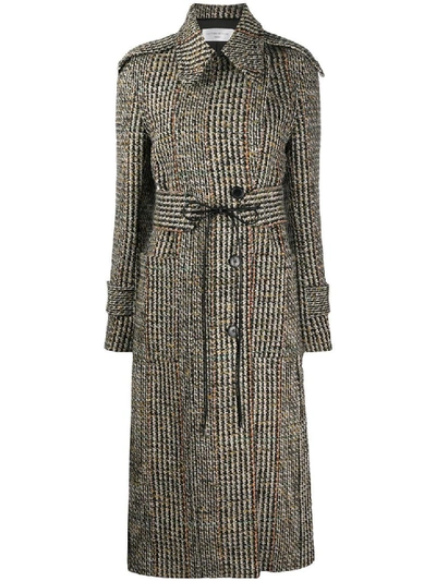 Shop Victoria Beckham Fitted Wool Coat In Grey