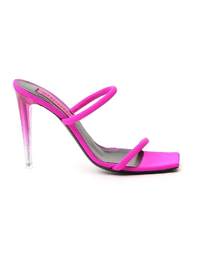 Shop Ireneisgood Fuchsia Polyester Sandals In Pink