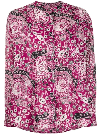 Shop Isabel Marant Étoile Fuchsia Cotton Shirt In Pink