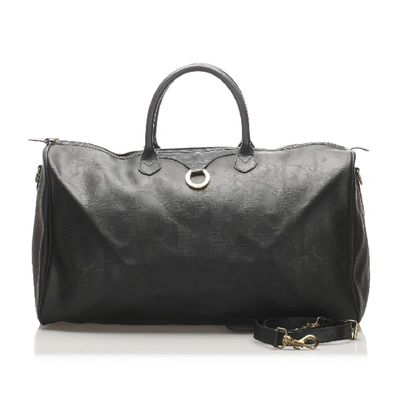 Shop Dior Oblique Travel Bag In Black