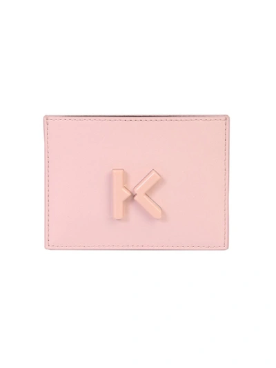 Shop Kenzo Pink Leather Card Holder