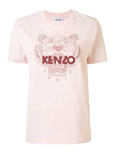 Shop Kenzo Pink 'tiger' T-shirt