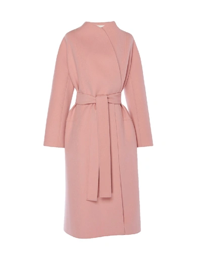 Shop The Row Pink Cashmere Celete Belted Coat