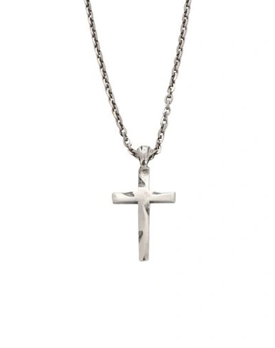 Shop Emanuele Bicocchi Cross Necklace Necklace Silver Size - 925/1000 Silver