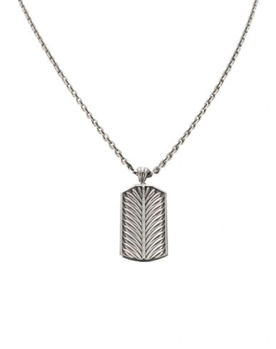 Shop Emanuele Bicocchi Necklaces In Silver