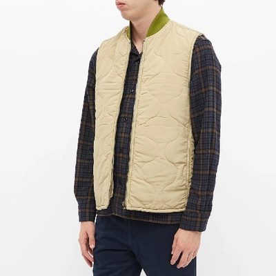 Shop Aimé Leon Dore Reversible Quilted Vest In Brown