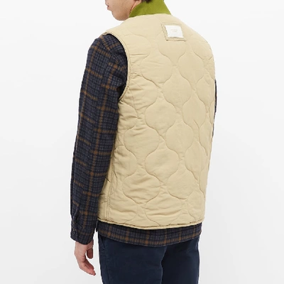 Shop Aimé Leon Dore Reversible Quilted Vest In Brown