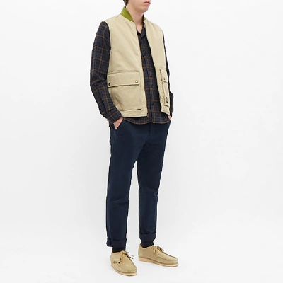 Shop Aimé Leon Dore Reversible Quilted Vest In Brown