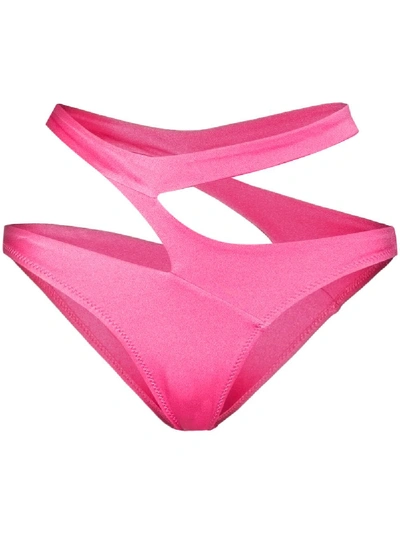 Shop Agent Provocateur Lexxi Asymmetric Bikini Bottom In Pink