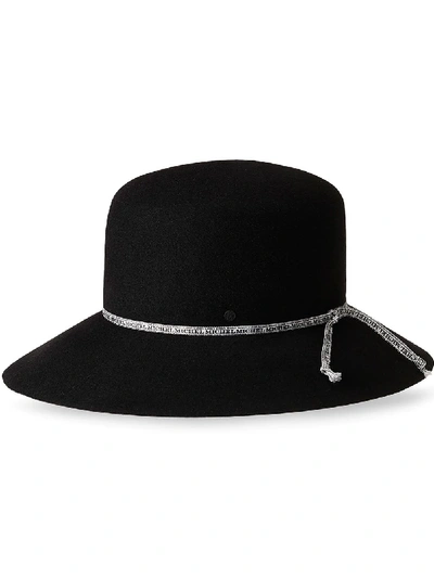 Shop Maison Michel New Kendall Fedora Hat In Black