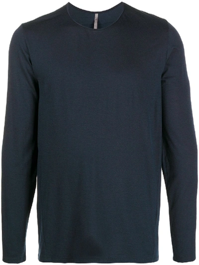 Shop Arc'teryx Crew Neck Knitted Top In Blue