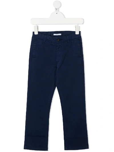 Shop Knot James Straight-leg Trousers In Blue