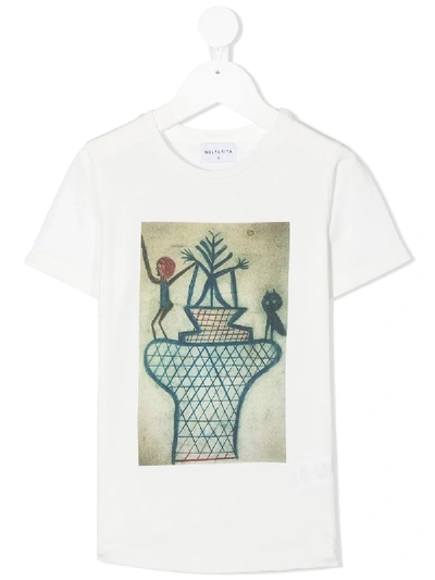 Shop Wolf & Rita Graphic Print Short-sleeved T-shirt In White