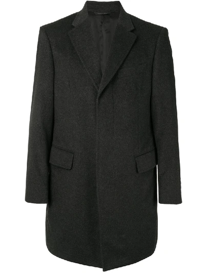 Shop D'urban Tailored Cashmere Coat In Grey