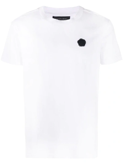 Shop Viktor & Rolf Logo Stamp T-shirt In White